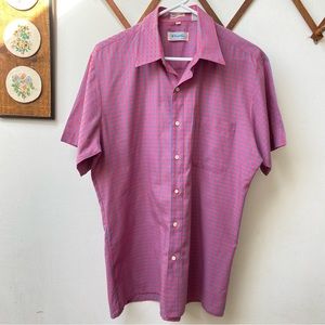 Vintage 90s Checkered Button Down Shirt